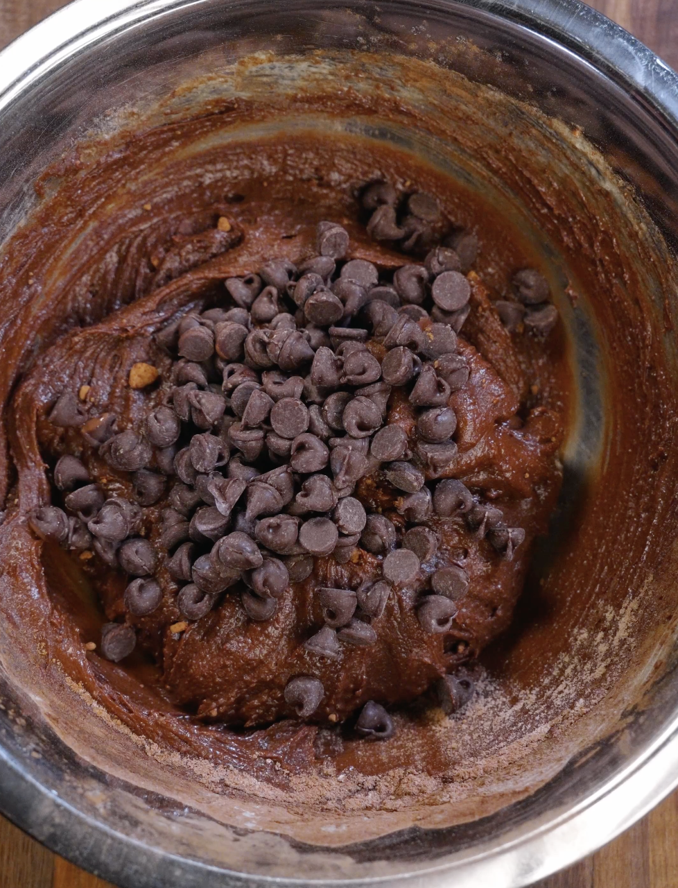 Semi sweet chocolate chips folded into thick brownie cookie dough to create rich chocolate pockets in every bite.